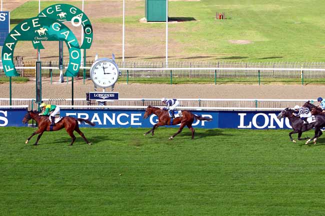 Photo d'arrivée de la course pmu PRIX D'OSMOND à CHANTILLY le Samedi 21 octobre 2017