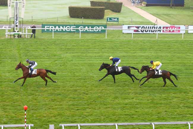 Photo d'arrivée de la course pmu PRIX HERMIERES à MAISONS-LAFFITTE le Jeudi 26 octobre 2017