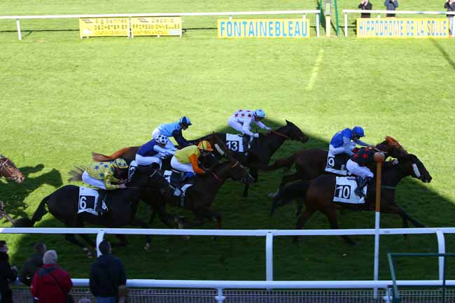 Photo d'arrivée de la course pmu PRIX HUBERT DE CATHEU à FONTAINEBLEAU le Jeudi 16 novembre 2017