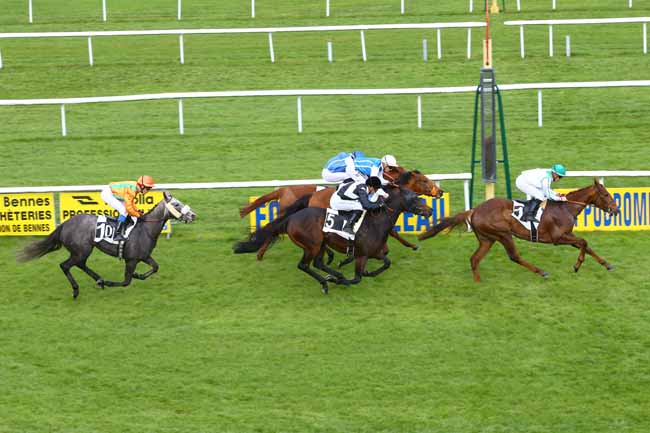 Photo d'arrivée de la course pmu PRIX CERES à FONTAINEBLEAU le Jeudi 16 novembre 2017