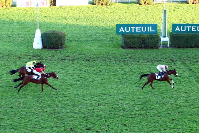 Photo d'arrivée de la course pmu PRIX BERNARD DE DUFAU à AUTEUIL le Mercredi 22 novembre 2017