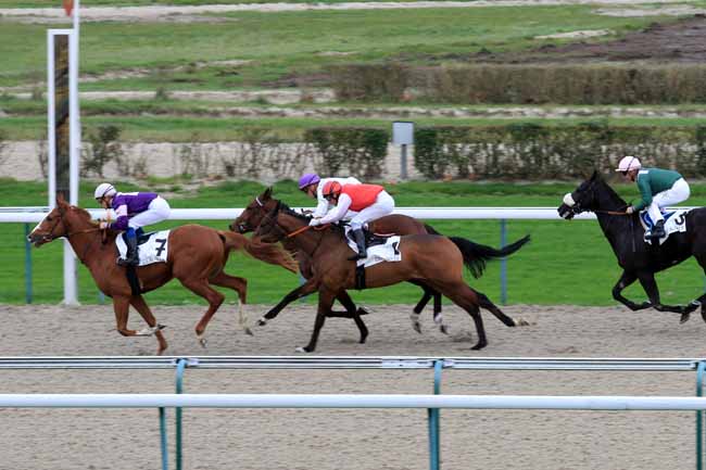 Photo d'arrivée de la course pmu PRIX HABITAT à DEAUVILLE le Lundi 27 novembre 2017