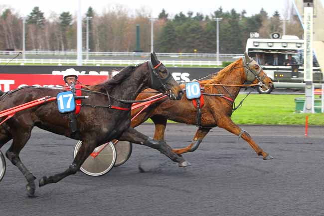 Photo d'arrivée de la course pmu PRIX DE FERRIERES à PARIS-VINCENNES le Jeudi 14 décembre 2017