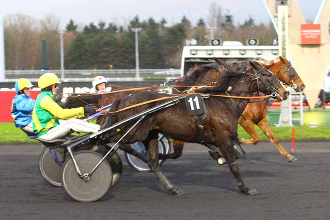 Photo d'arrivée de la course pmu PRIX DE JUSSY à PARIS-VINCENNES le Jeudi 14 décembre 2017