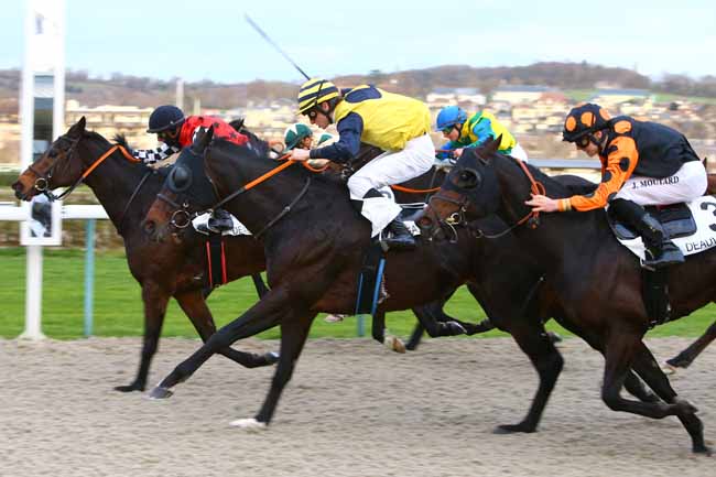 Photo d'arrivée de la course pmu PRIX DE BREUILLY à DEAUVILLE le Samedi 16 décembre 2017