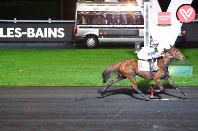 Photo d'arrivée de la course pmu PRIX DE DIVONNE-LES-BAINS à PARIS-VINCENNES le Vendredi 29 décembre 2017