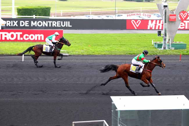 Photo d'arrivée de la course pmu PRIX DE MONTREUIL à PARIS-VINCENNES le Samedi 13 janvier 2018