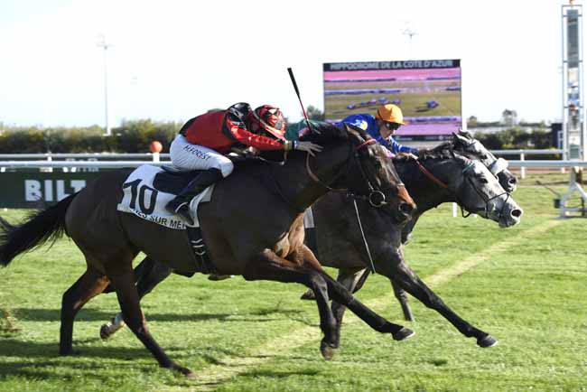 Photo d'arrivée de la course pmu PRIX CHERET à CAGNES-SUR-MER le Vendredi 19 janvier 2018