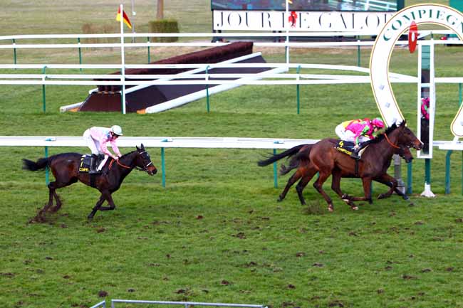 Photo d'arrivée de la course pmu PRIX DE LA FORET DE COMPIEGNE à COMPIEGNE le Lundi 12 mars 2018