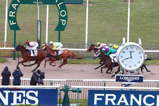 Photo d'arrivée de la course pmu PRIX DE COLOMBES à CHANTILLY MIDI le Mardi 20 mars 2018