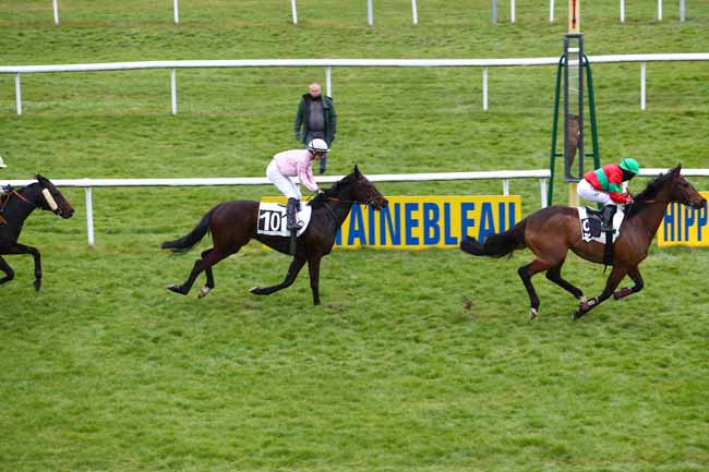 Photo d'arrivée de la course pmu PRIX DU PERIGORD à FONTAINEBLEAU le Jeudi 22 mars 2018