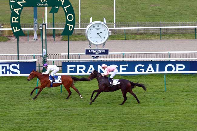 Photo d'arrivée de la course pmu PRIX PLAY IT SAFE à CHANTILLY le Jeudi 29 mars 2018
