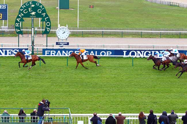 Photo d'arrivée de la course pmu PRIX DE JOINVILLE à CHANTILLY le Samedi 31 mars 2018