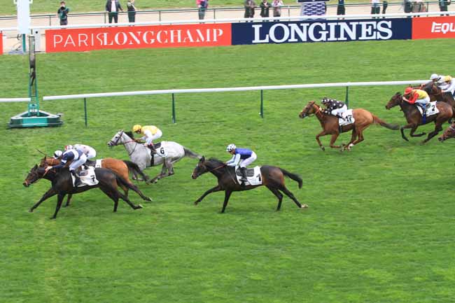 Photo d'arrivée de la course pmu PRIX LA FORCE à LONGCHAMP le Dimanche 8 avril 2018