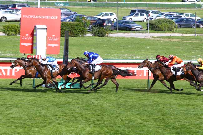 Photo d'arrivée de la course pmu PRIX DE LA CHAUSSEE D'ANTIN à LONGCHAMP le Dimanche 6 mai 2018