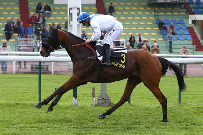 Photo d'arrivée de la course pmu PRIX DU MORBIHAN à COMPIEGNE le Mardi 15 mai 2018