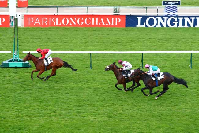 Photo d'arrivée de la course pmu PRIX DU DRAGON à LONGCHAMP le Jeudi 31 mai 2018