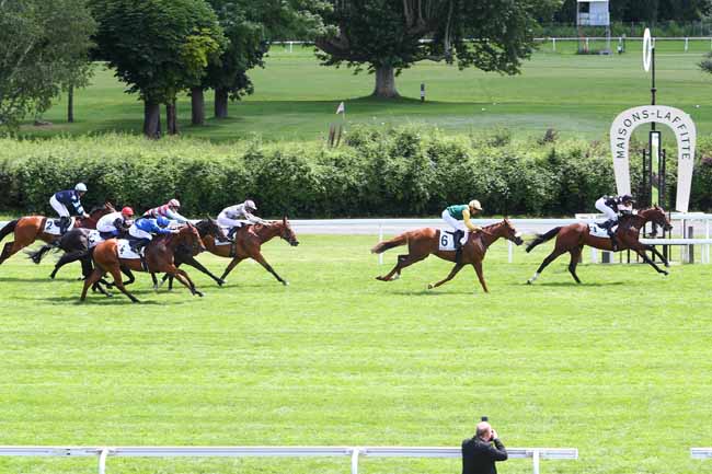 Photo d'arrivée de la course pmu PRIX CARVIN à MAISONS-LAFFITTE le Samedi 16 juin 2018