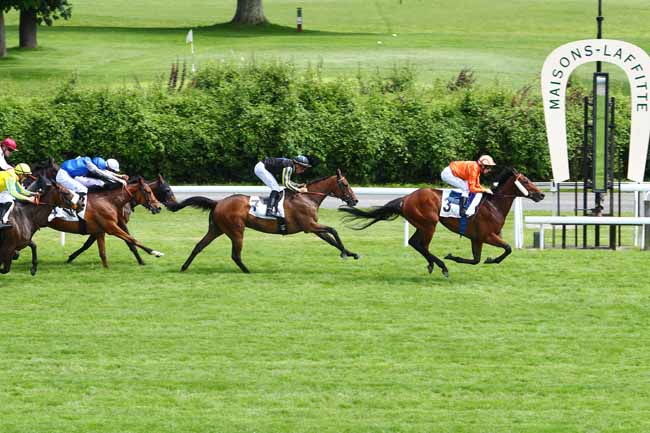 Photo d'arrivée de la course pmu PRIX DE LA CROIX DE NOAILLES à MAISONS-LAFFITTE le Samedi 16 juin 2018