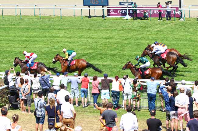 Photo d'arrivée de la course pmu QATAR PRIX DE FIERVILLE à DEAUVILLE le Dimanche 8 juillet 2018
