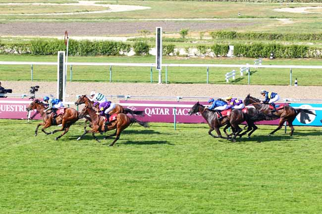 Photo d'arrivée de la course pmu QATAR PRIX DE LA MUANCE à DEAUVILLE le Dimanche 8 juillet 2018