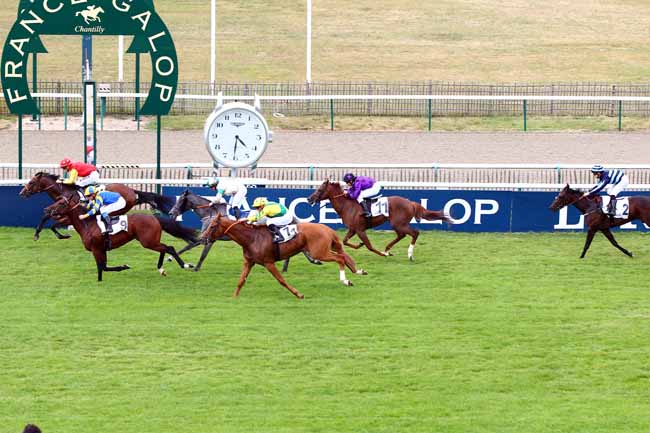 Photo d'arrivée de la course pmu PRIX DU BOSQUET à CHANTILLY le Lundi 9 juillet 2018
