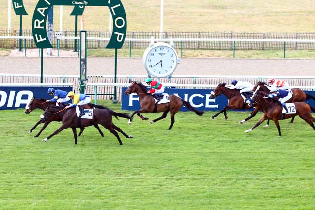 Photo d'arrivée de la course pmu PRIX DU MUSEE CONDE à CHANTILLY le Lundi 9 juillet 2018