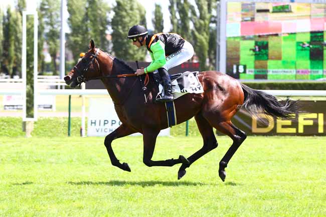 Photo d'arrivée de la course pmu PRIX HUBERT BAGUENAULT DE PUCHESSE à VICHY le Mardi 17 juillet 2018