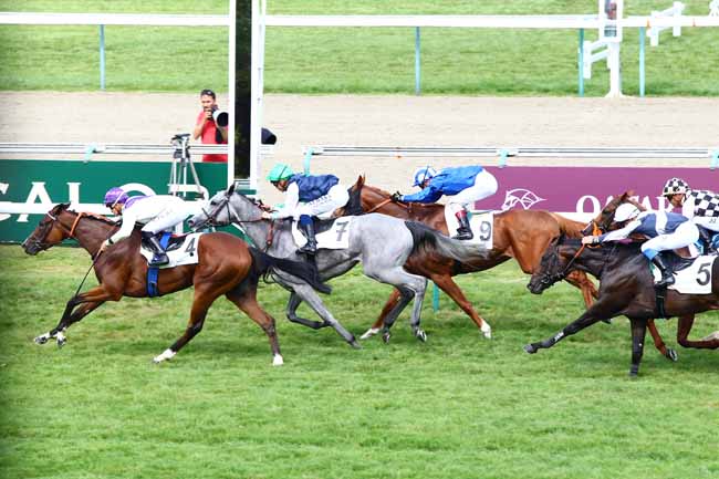 Photo d'arrivée de la course pmu PRIX DE L'ASSOCIATION DES JOCKEYS - PRIX DE DIVES à DEAUVILLE le Samedi 11 août 2018