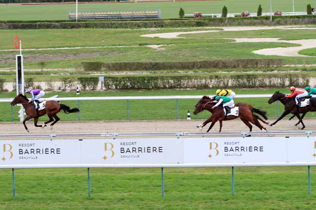 Photo d'arrivée de la course pmu PRIX CASINO BARRIERE - TROUVILLE à DEAUVILLE le Dimanche 26 août 2018