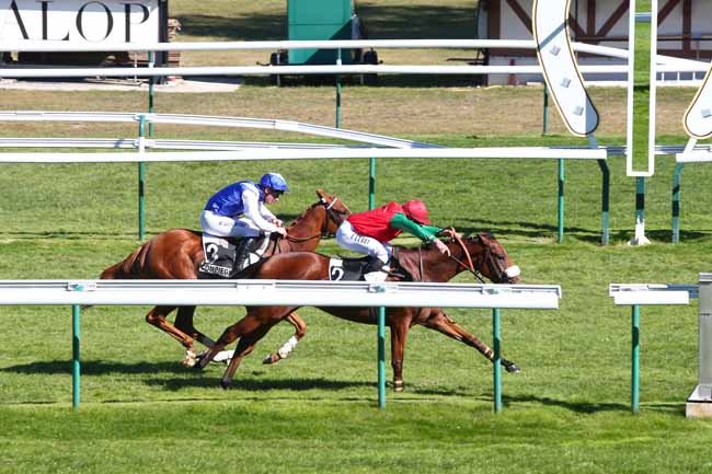 Photo d'arrivée de la course pmu PRIX DE BIARRITZ à COMPIEGNE le Jeudi 27 septembre 2018
