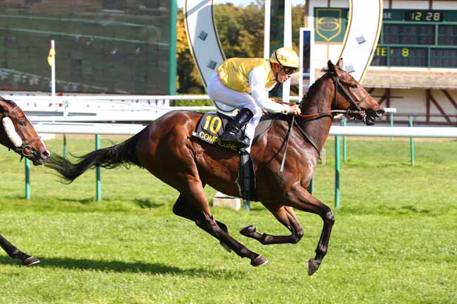Photo d'arrivée de la course pmu PRIX DE BETHANCOURT-EN-VALOIS à COMPIEGNE le Jeudi 4 octobre 2018