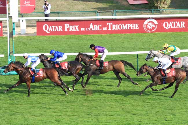 Photo d'arrivée de la course pmu QATAR PRIX DOLLAR à LONGCHAMP le Samedi 6 octobre 2018