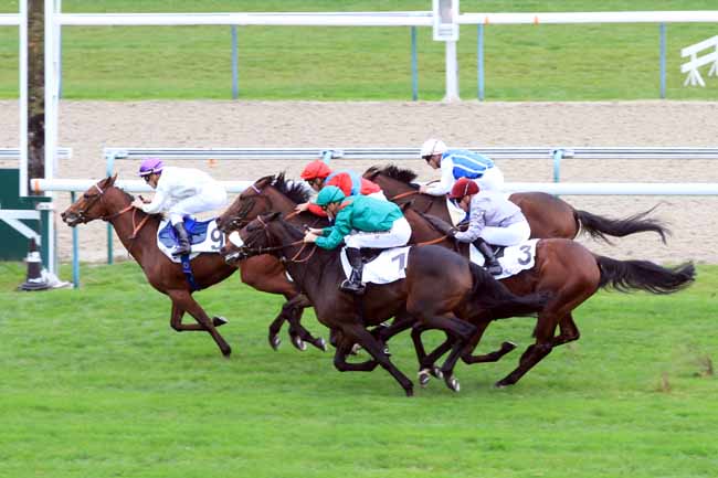Photo d'arrivée de la course pmu PRIX DE SAINT-DESIR à DEAUVILLE le Jeudi 25 octobre 2018