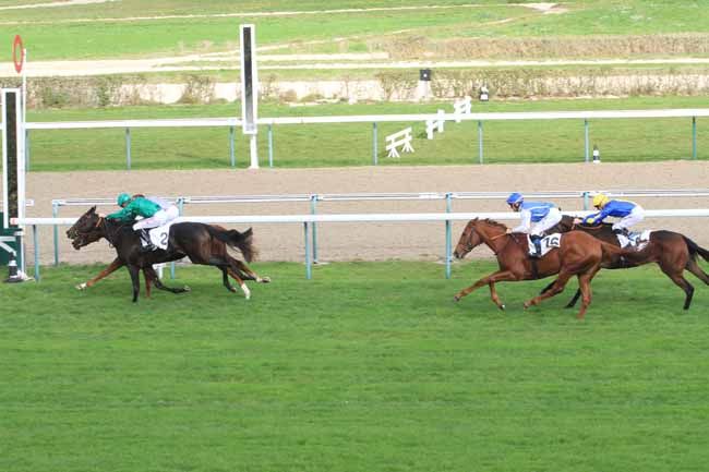 Photo d'arrivée de la course pmu PRIX D'HOTOT-EN-AUGE à DEAUVILLE le Jeudi 25 octobre 2018