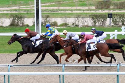 Photo d'arrivée de la course pmu PRIX DE LA VILLA LES ABEILLES à DEAUVILLE le Jeudi 25 octobre 2018