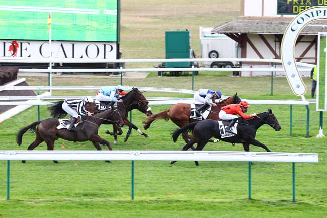 Photo d'arrivée de la course pmu PRIX DE SAINT-RAPHAEL à COMPIEGNE le Jeudi 1 novembre 2018