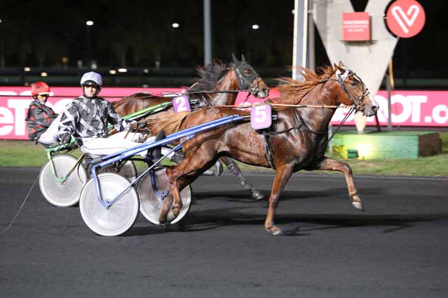 Photo d'arrivée de la course pmu PRIX GEMINUS à PARIS-VINCENNES le Mardi 6 novembre 2018