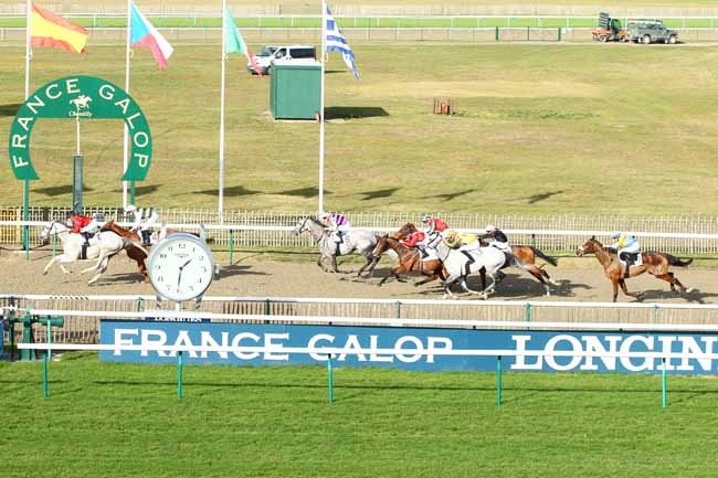 Photo d'arrivée de la course pmu PRIX DE LA FORET DE CARNELLE à CHANTILLY le Mardi 13 novembre 2018