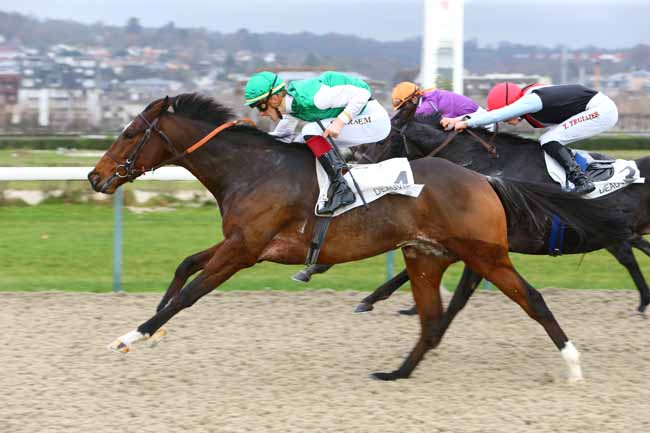 Photo d'arrivée de la course pmu PRIX DE MIRANDE à DEAUVILLE le Mercredi 5 décembre 2018