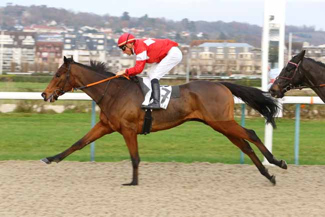 Photo d'arrivée de la course pmu PRIX DES BELLOQUOIS à DEAUVILLE le Mercredi 5 décembre 2018
