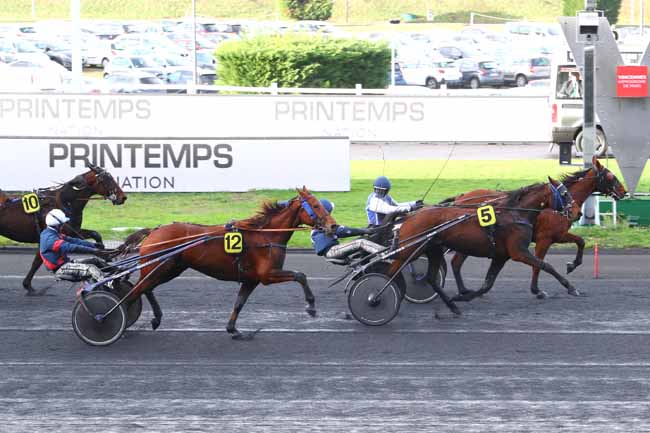 Photo d'arrivée de la course pmu PRIX DE CRECY-LA-CHAPELLE à PARIS-VINCENNES le Dimanche 9 décembre 2018