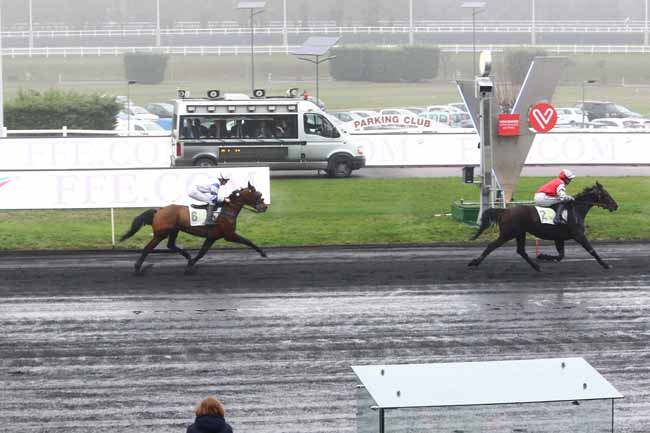 Photo d'arrivée de la course pmu PRIX DE LA FEDERATION FRANCAISE D'EQUITATION à PARIS-VINCENNES le Dimanche 16 décembre 2018