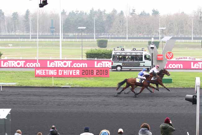 Photo d'arrivée de la course pmu PRIX DE BIDART à PARIS-VINCENNES le Samedi 29 décembre 2018