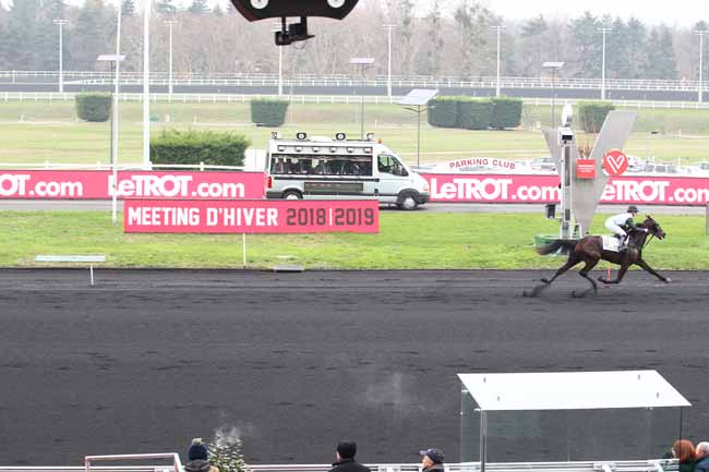Photo d'arrivée de la course pmu PRIX YVONNICK BODIN à PARIS-VINCENNES le Samedi 29 décembre 2018
