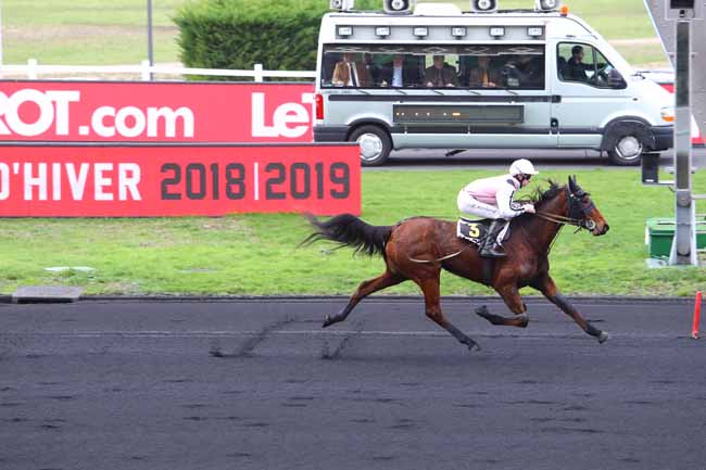 Photo d'arrivée de la course pmu PRIX DE MAULEON à PARIS-VINCENNES le Jeudi 3 janvier 2019
