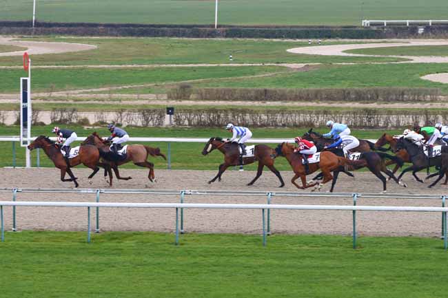 Photo d'arrivée de la course pmu PRIX DE FOLLEVILLE à DEAUVILLE le Vendredi 4 janvier 2019