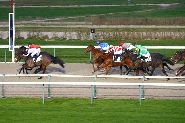 Photo d'arrivée de la course pmu PRIX DE LA PERRIERE à DEAUVILLE le Vendredi 4 janvier 2019