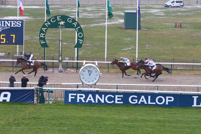 Photo d'arrivée de la course pmu PRIX PRINCELINE à CHANTILLY le Vendredi 25 janvier 2019