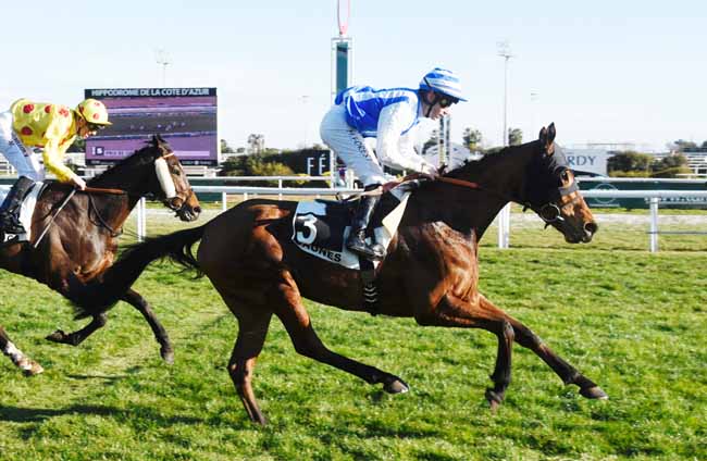 Photo d'arrivée de la course pmu PRIX DE CIMIEZ à CAGNES-SUR-MER le Mercredi 30 janvier 2019